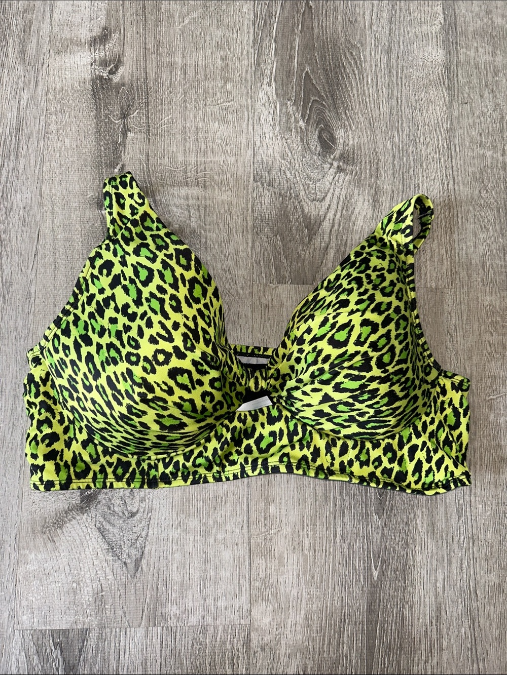 38DDD Cacique Swim underwire plunge bikini top
